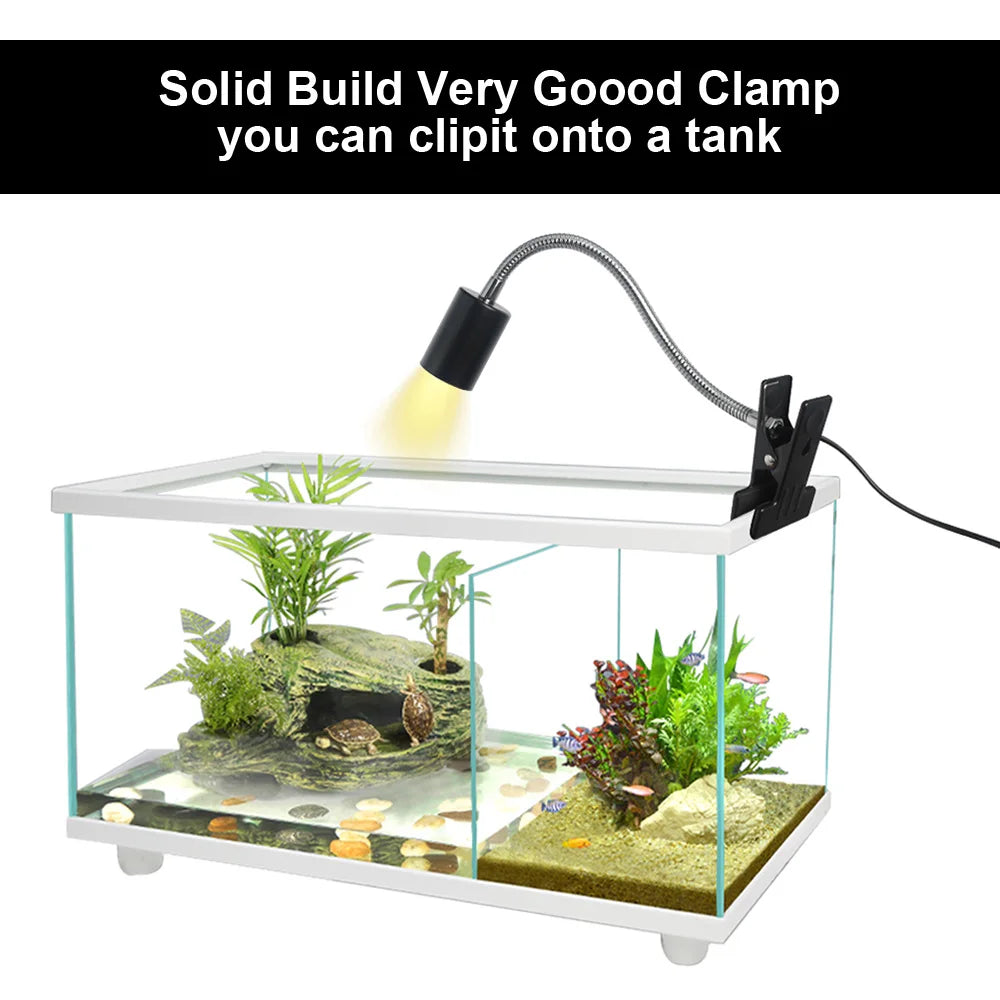 Dimmable Clip-on Reptile Heat Lamp