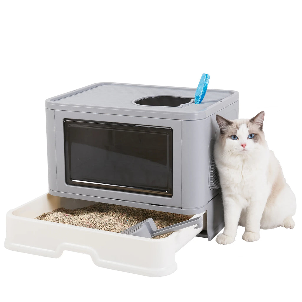 Enclosed Litterbox with Scoop