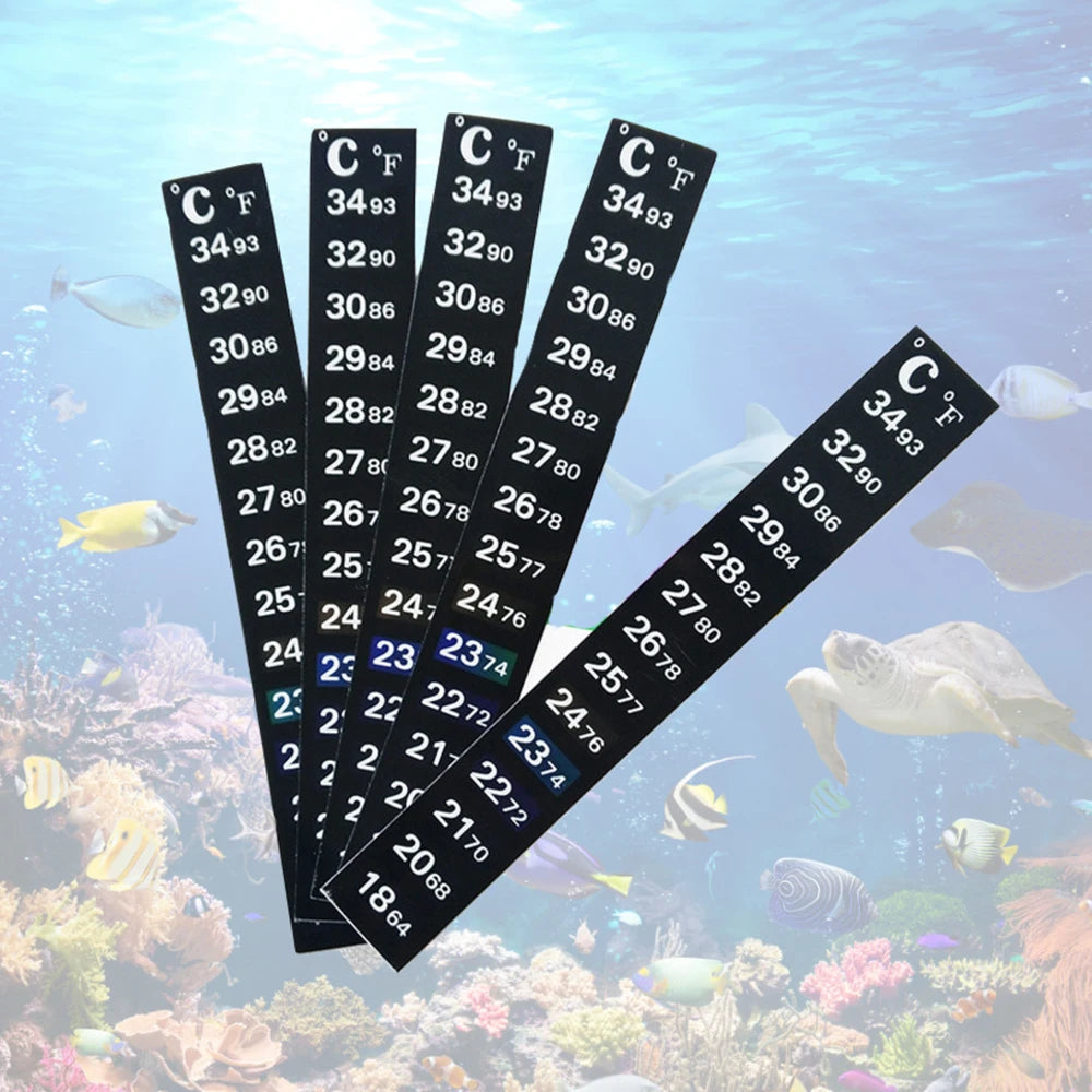 5Pcs/10Pcs Aquarium Fish Tank  Thermometer Sticker