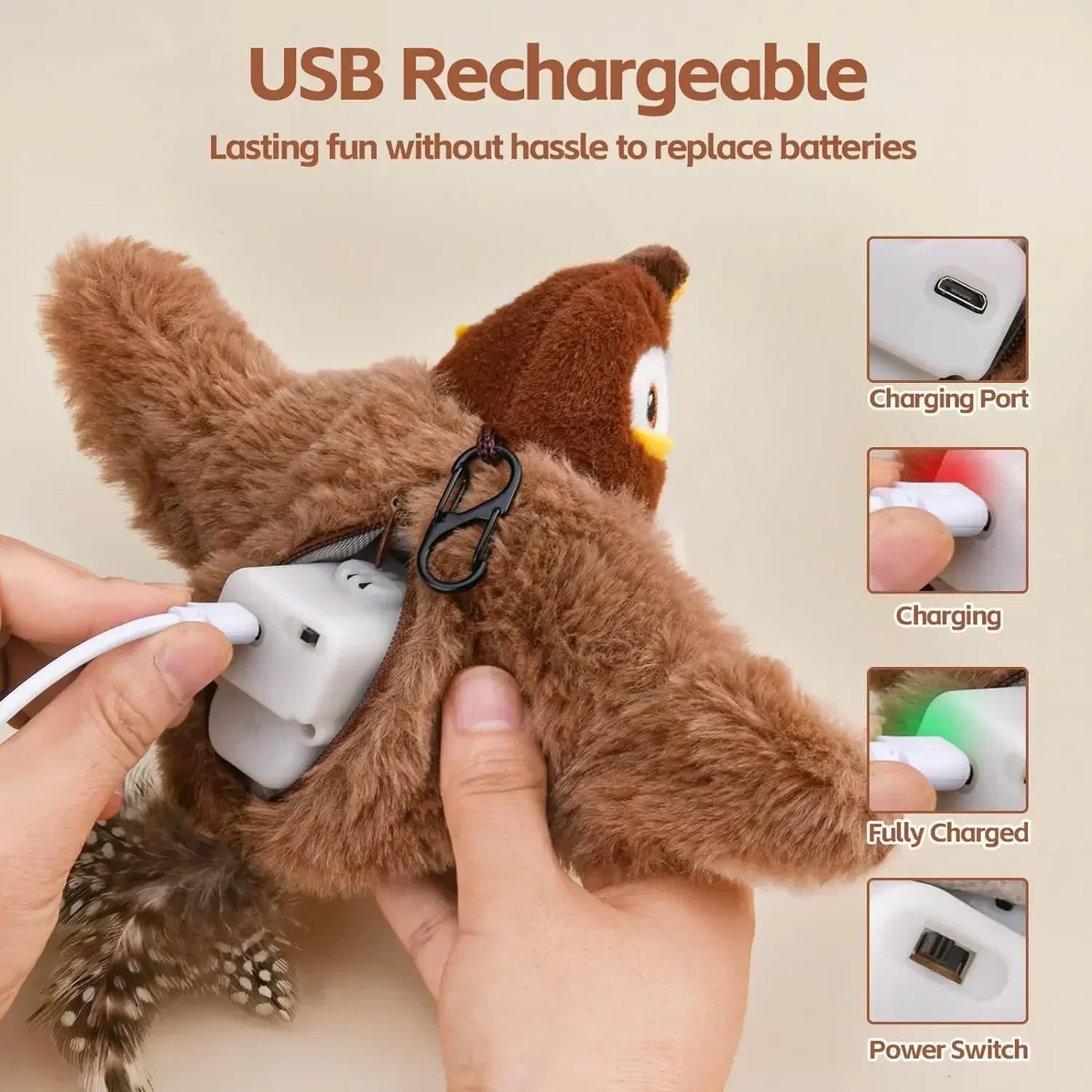 Rechargeable Bird-Shaped Toy