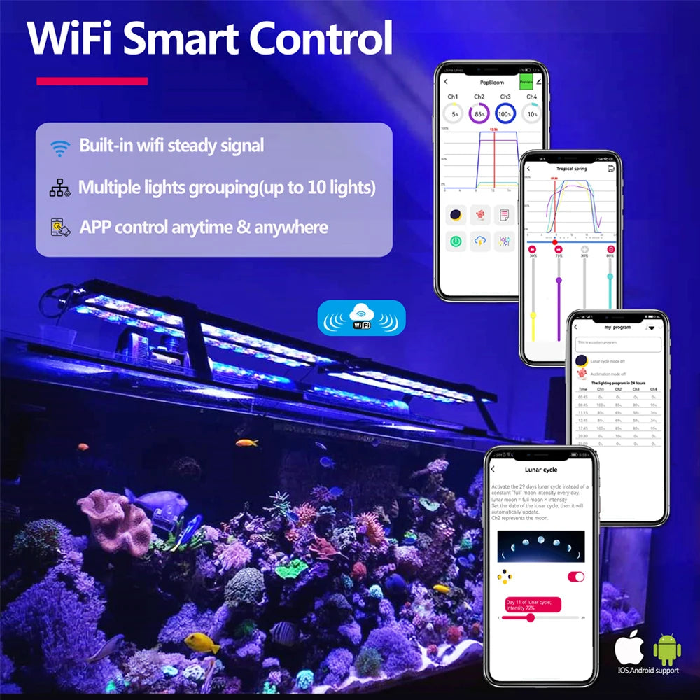 Dimmable Smart LED Aquarium Light