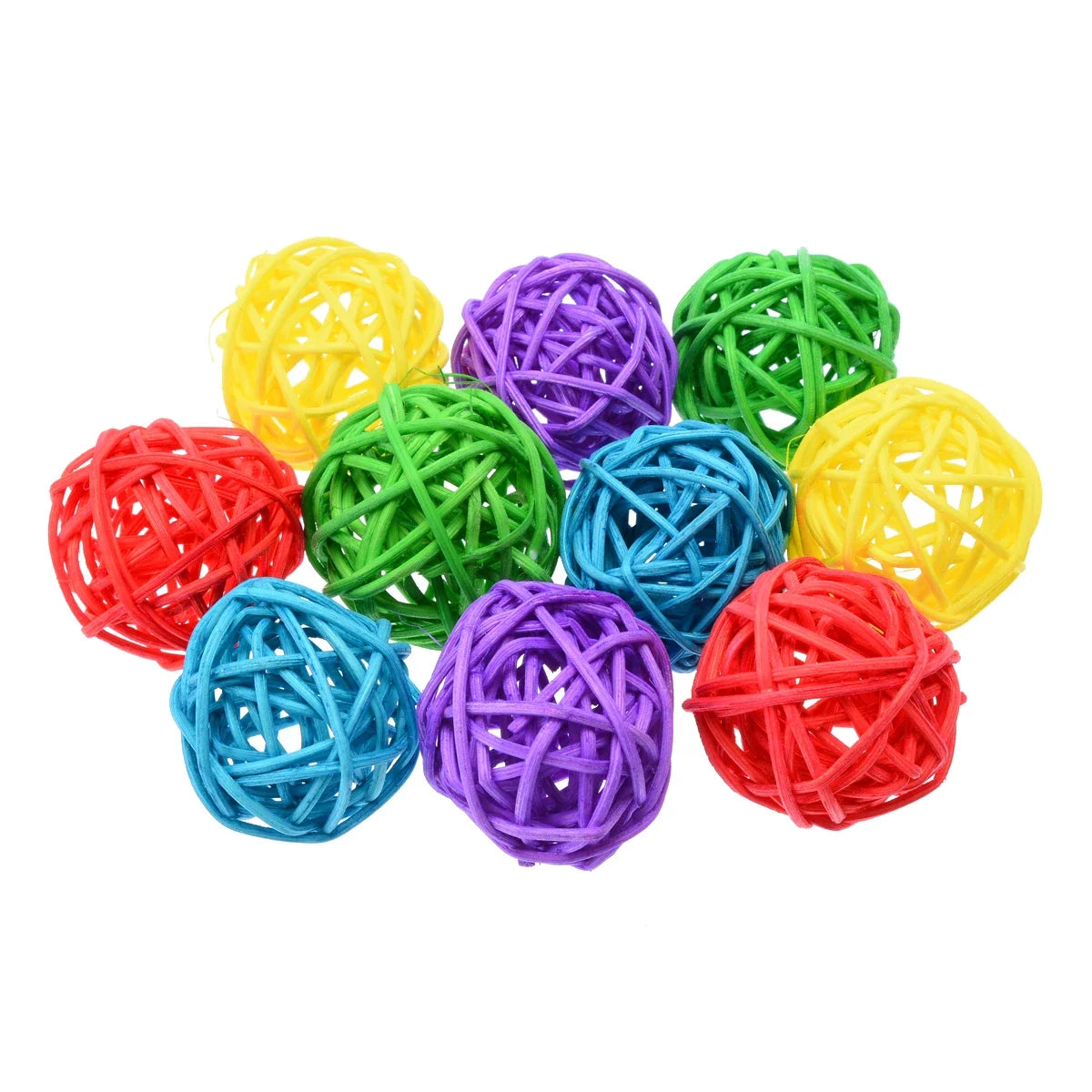 10 Piece Multipack of Parrot Ball Toys