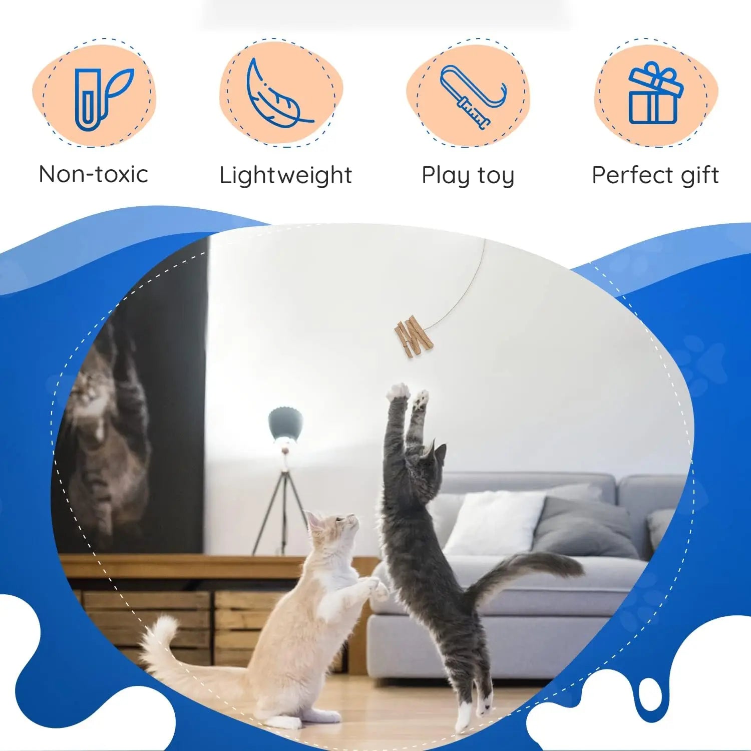 3 Pack Interactive Cat Toy