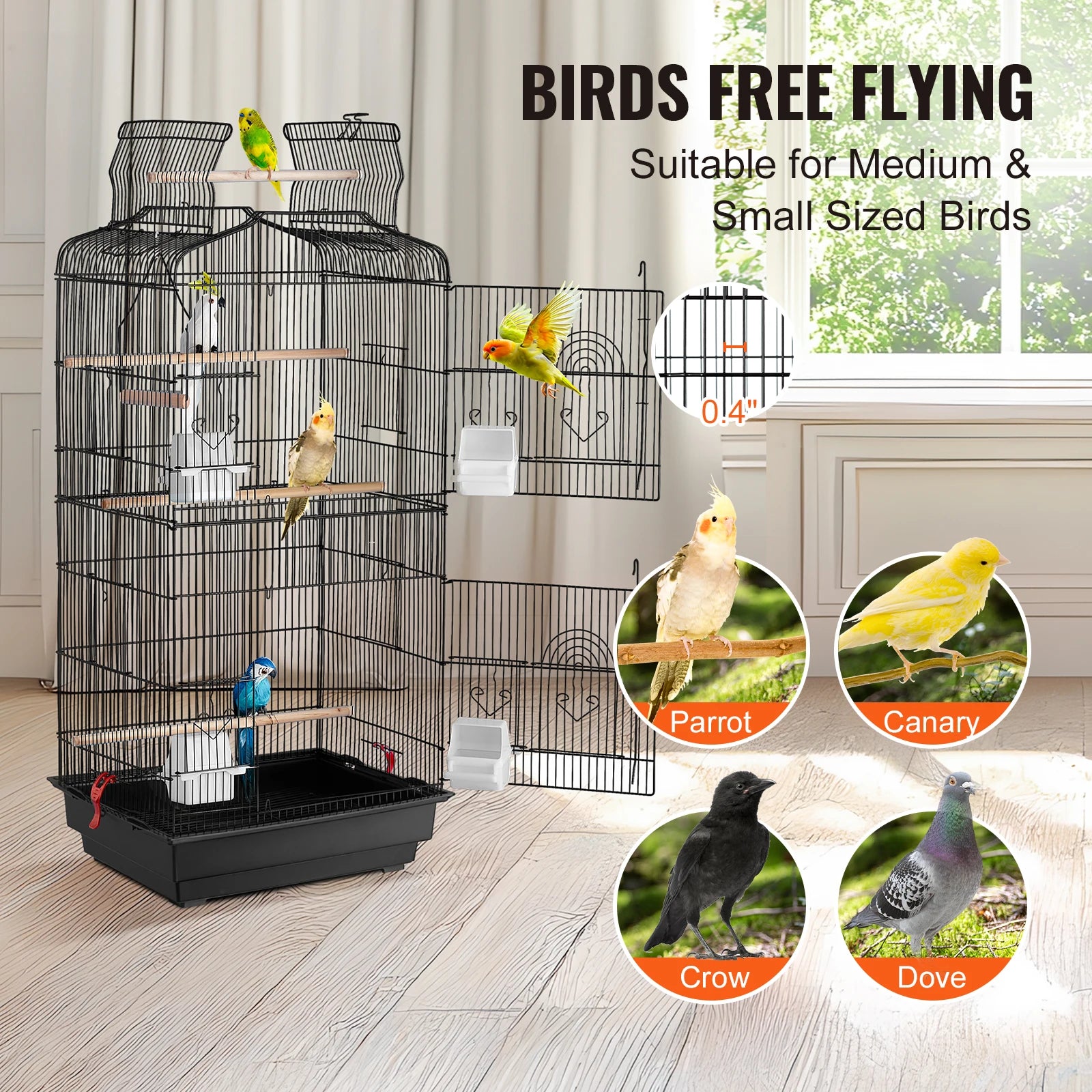 Large Hanging Bird Cage