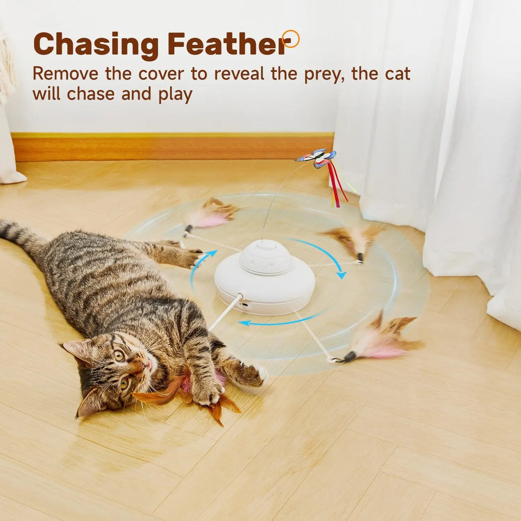 Rechargeable 3-in-1 Interactive Cat Toy