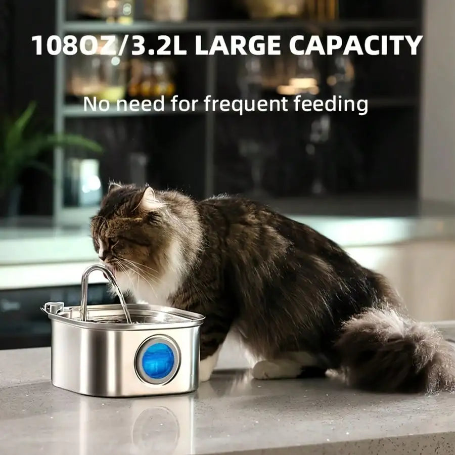 Stainless Steel Pet Water Fountain
