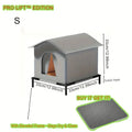 Insulated Outdoor Cat House with Stand