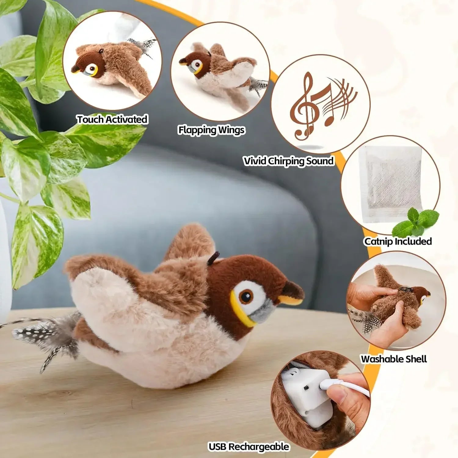 Rechargeable Bird-Shaped Toy