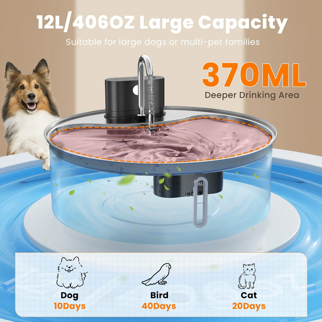 Stainless Steel Pet Water Fountain