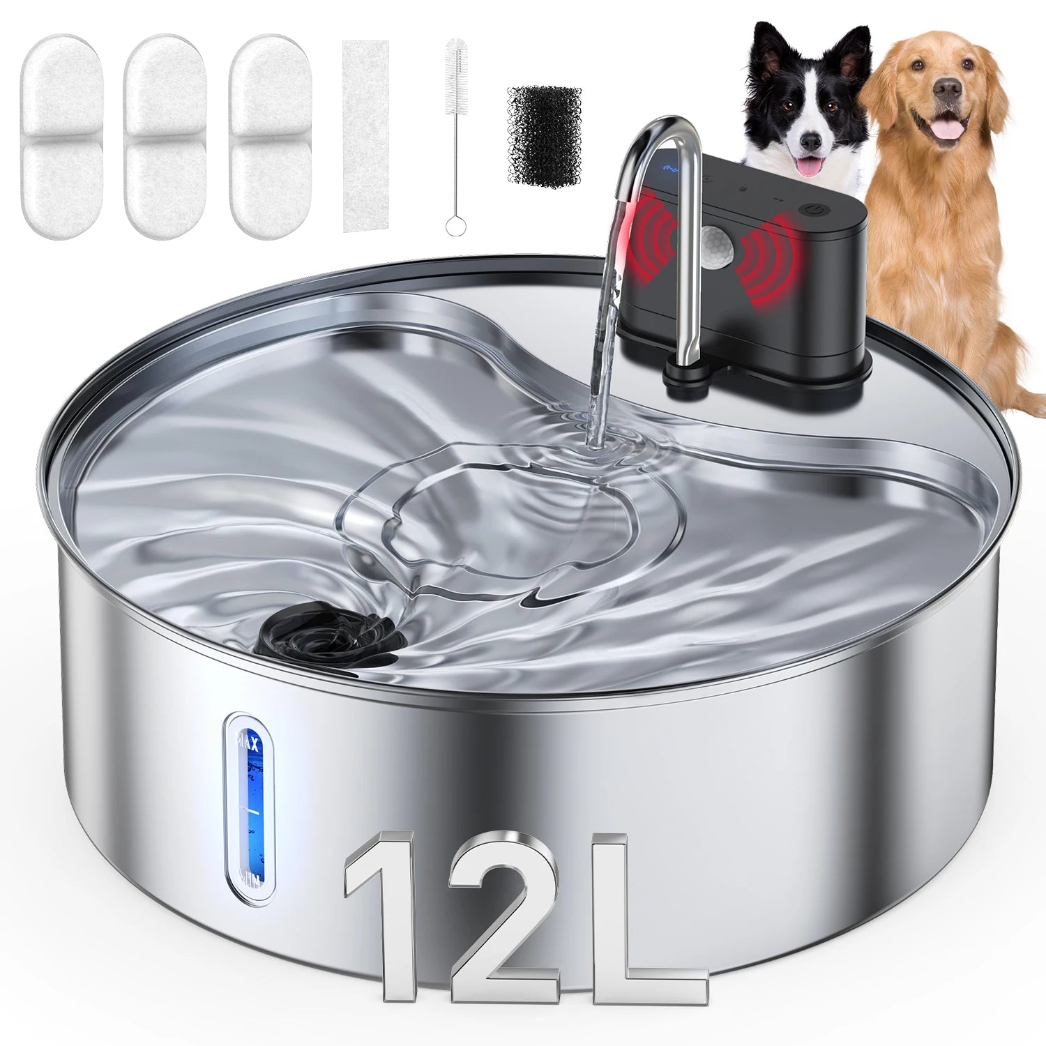 Stainless Steel Pet Water Fountain