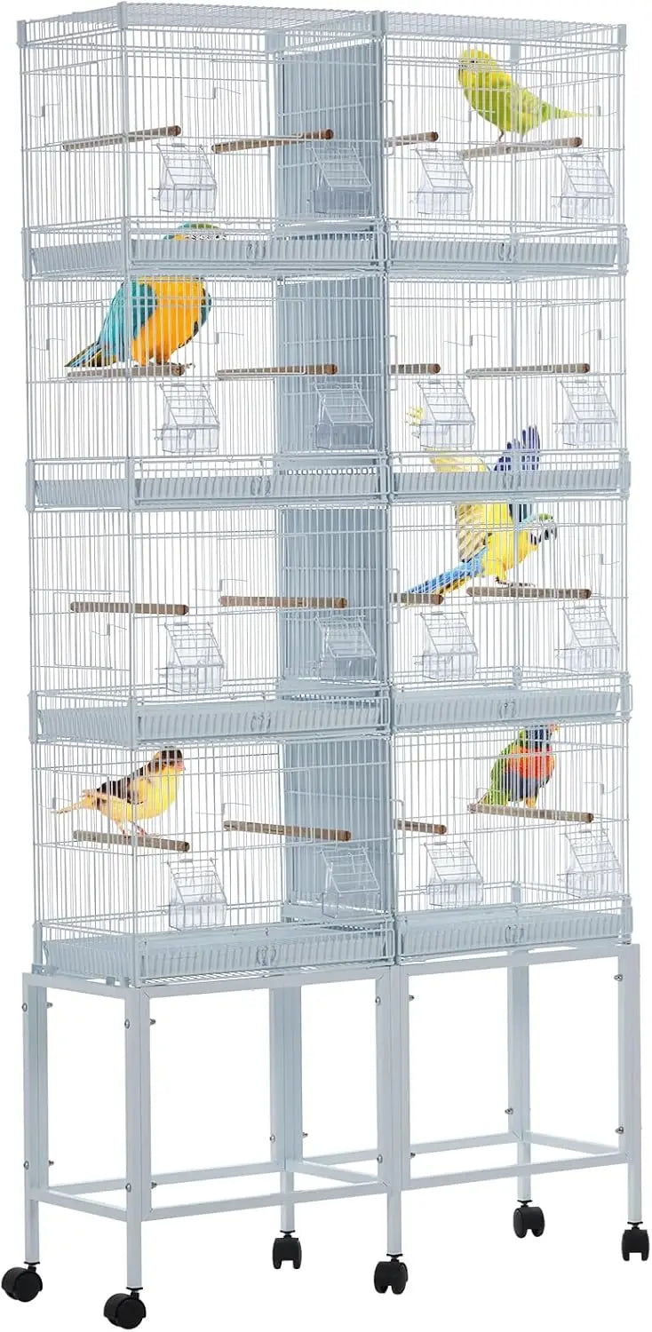 Stackable Center Divided Bird Cage