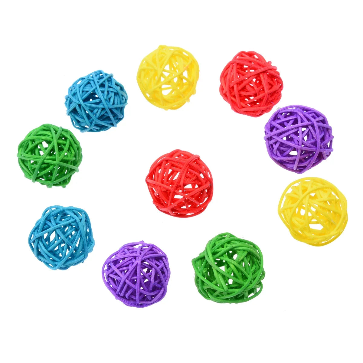 10 Piece Multipack of Parrot Ball Toys