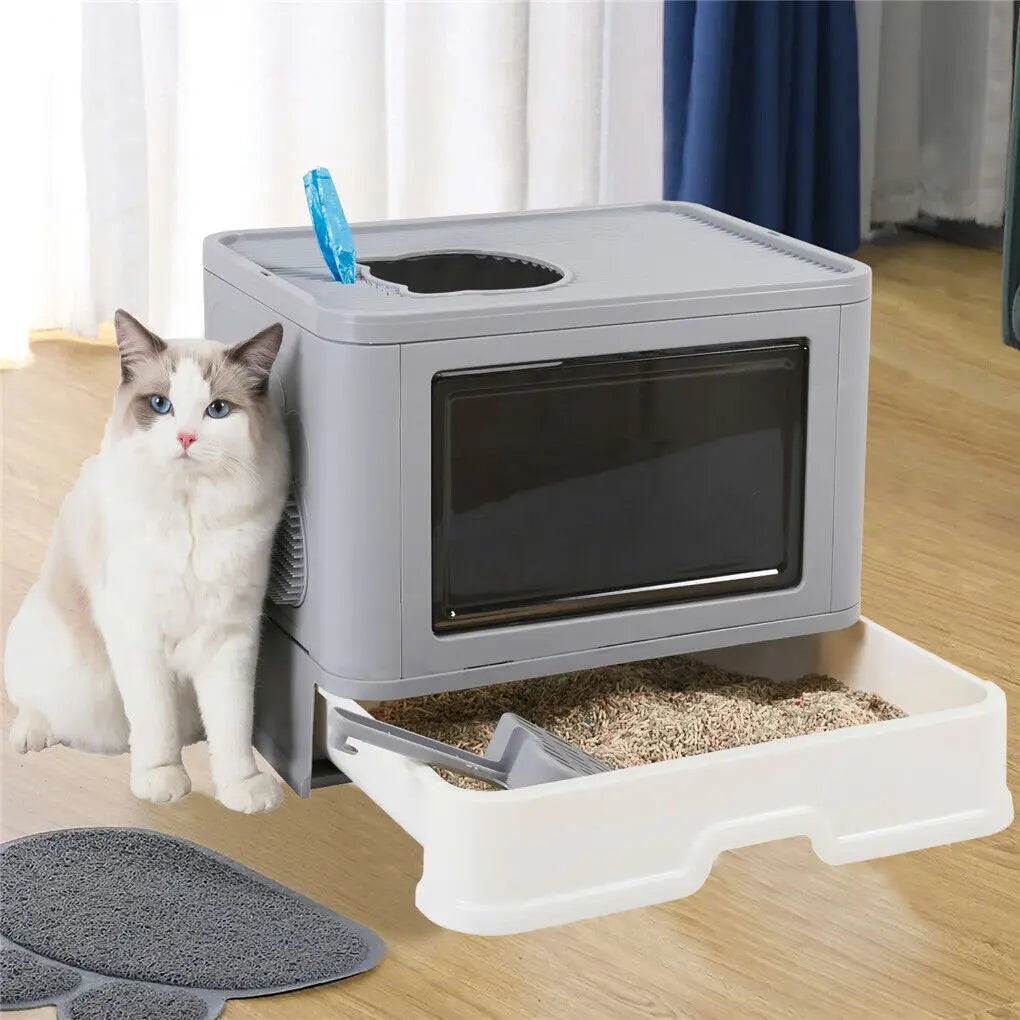 Enclosed Litterbox with Scoop