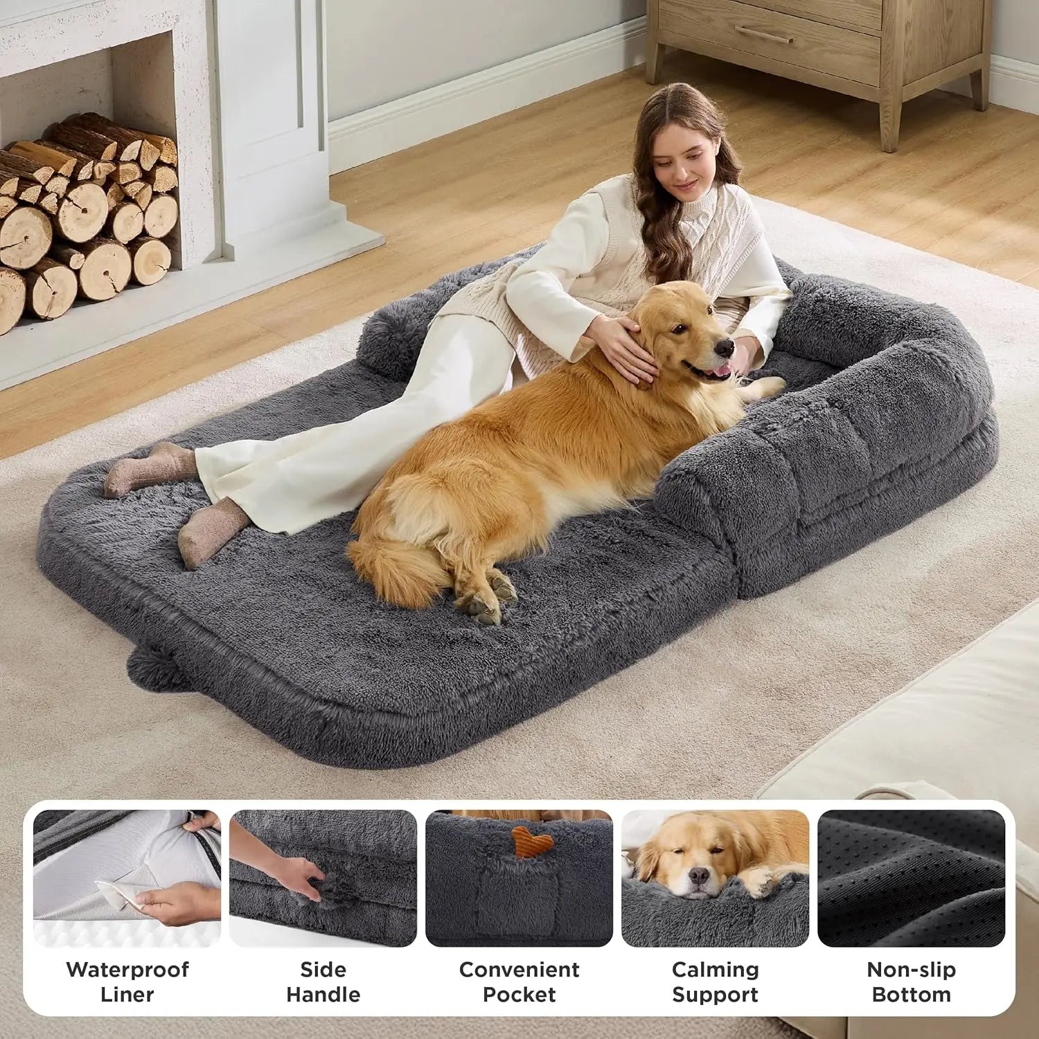 2-in-1 Orthopedic Foam Dog Bed