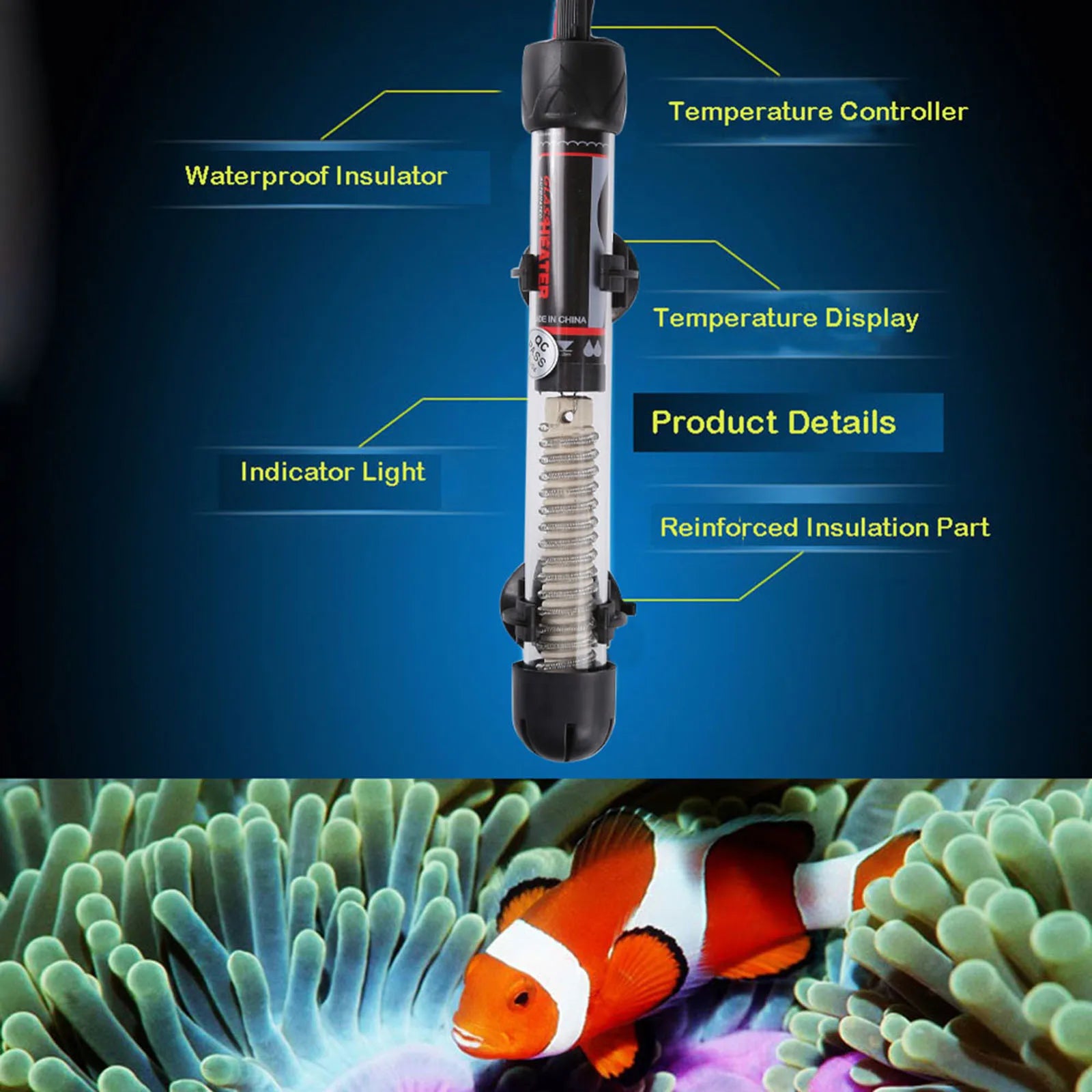 Submersible Aquarium Electric Water Heater