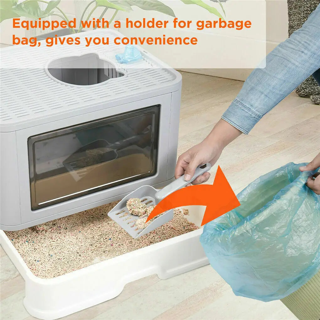 Enclosed Litterbox with Scoop