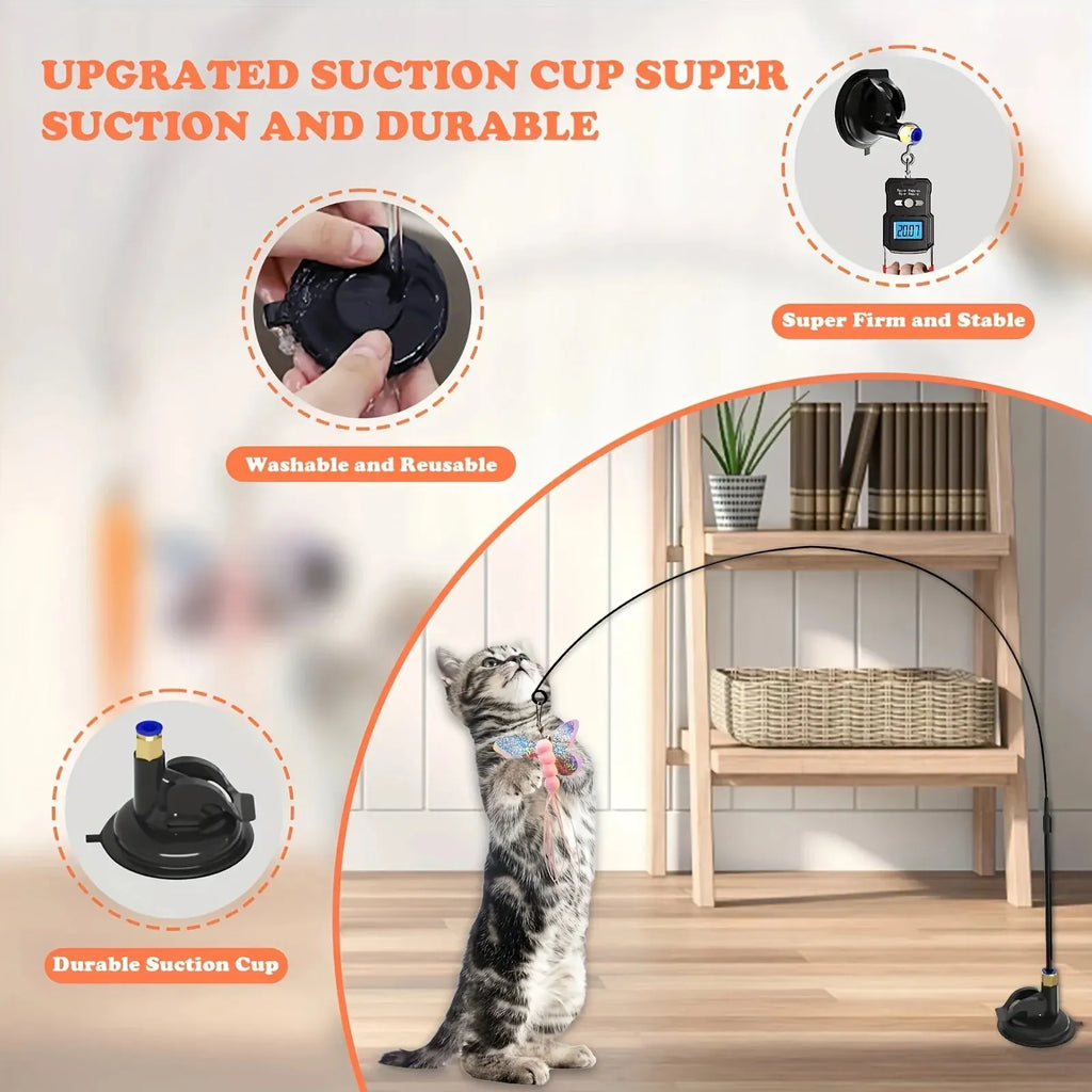 Cat Suction Cup Interactive Teaser Toy